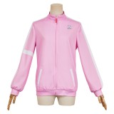 Veste de sport rose Medalist Yuitsuka Inori Costume de cosplay Tenue de carnaval d'Halloween
