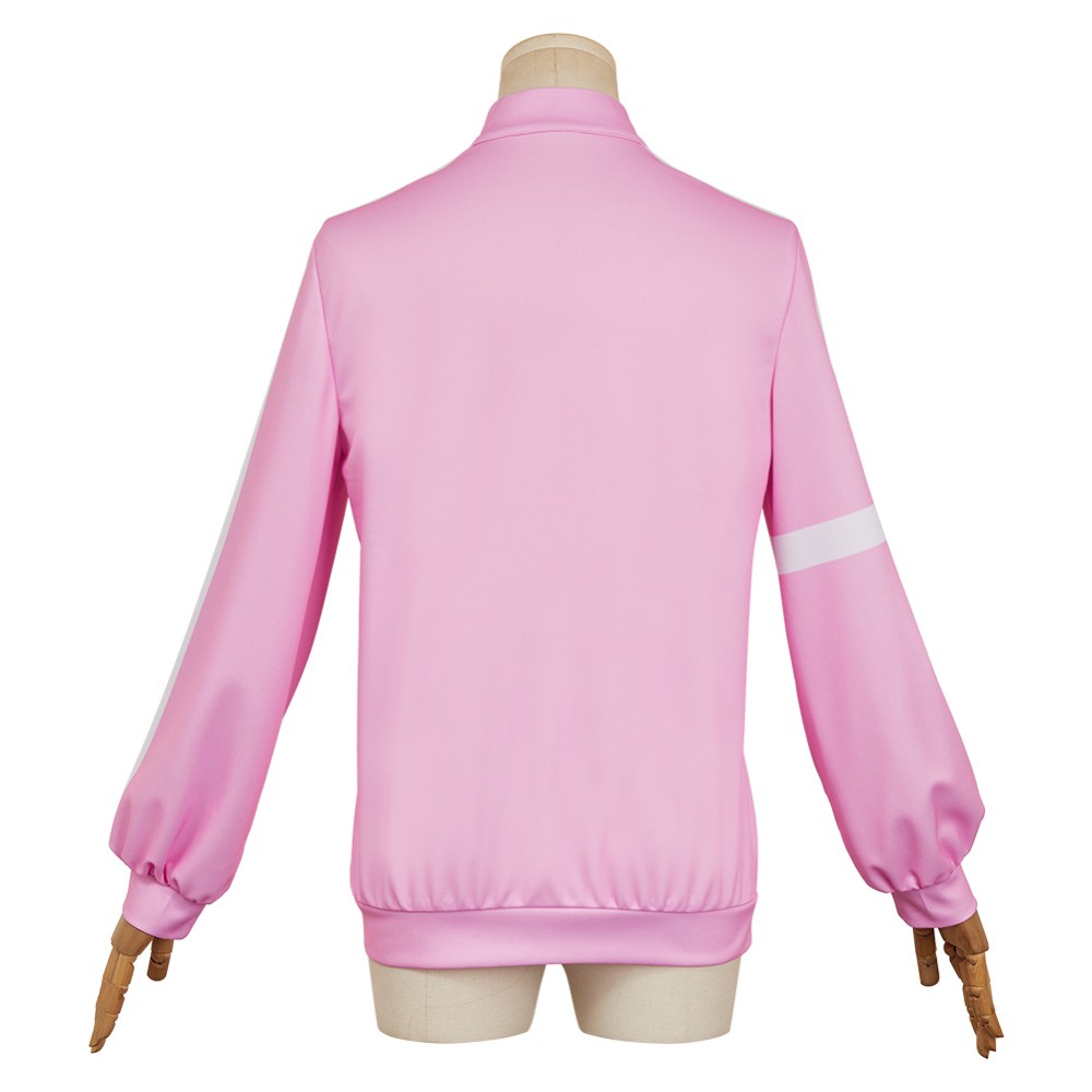 Veste de sport rose Medalist Yuitsuka Inori Costume de cosplay Tenue de carnaval d'Halloween
