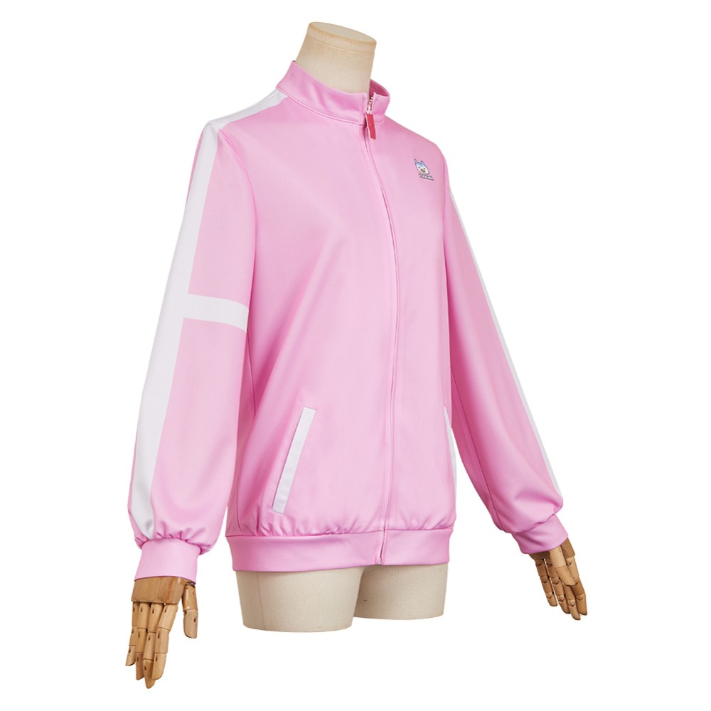 Veste de sport rose Medalist Yuitsuka Inori Costume de cosplay Tenue de carnaval d'Halloween