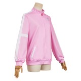 Veste de sport rose Medalist Yuitsuka Inori Costume de cosplay Tenue de carnaval d'Halloween