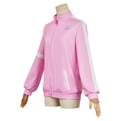 Veste de sport rose Medalist Yuitsuka Inori Costume de cosplay Tenue de carnaval d'Halloween