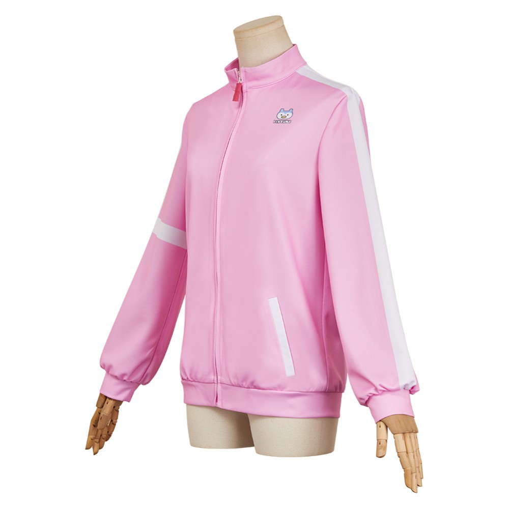 Veste de sport rose Medalist Yuitsuka Inori Costume de cosplay Tenue de carnaval d'Halloween