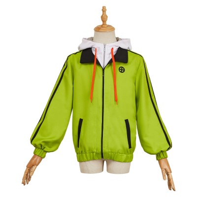 Medalist Tsukasa Akeuraji Green Jacket Sportswear Cosplay Costume Halloween Carnival Outfit
