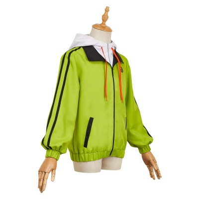 Medalist Tsukasa Akeuraji Green Jacket Sportswear Cosplay Costume Halloween Carnival Outfit