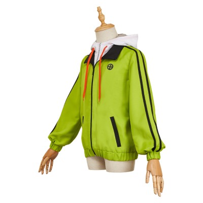 Medalist Tsukasa Akeuraji Green Jacket Sportswear Cosplay Costume Halloween Carnival Outfit