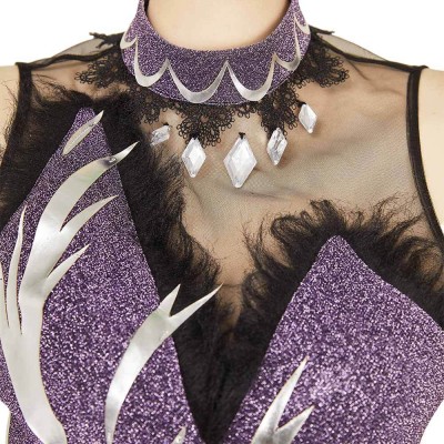 Robe violette de cosplay pour femmes Medalist Hikaru Kamisaki Costume de Halloween Tenue de carnaval