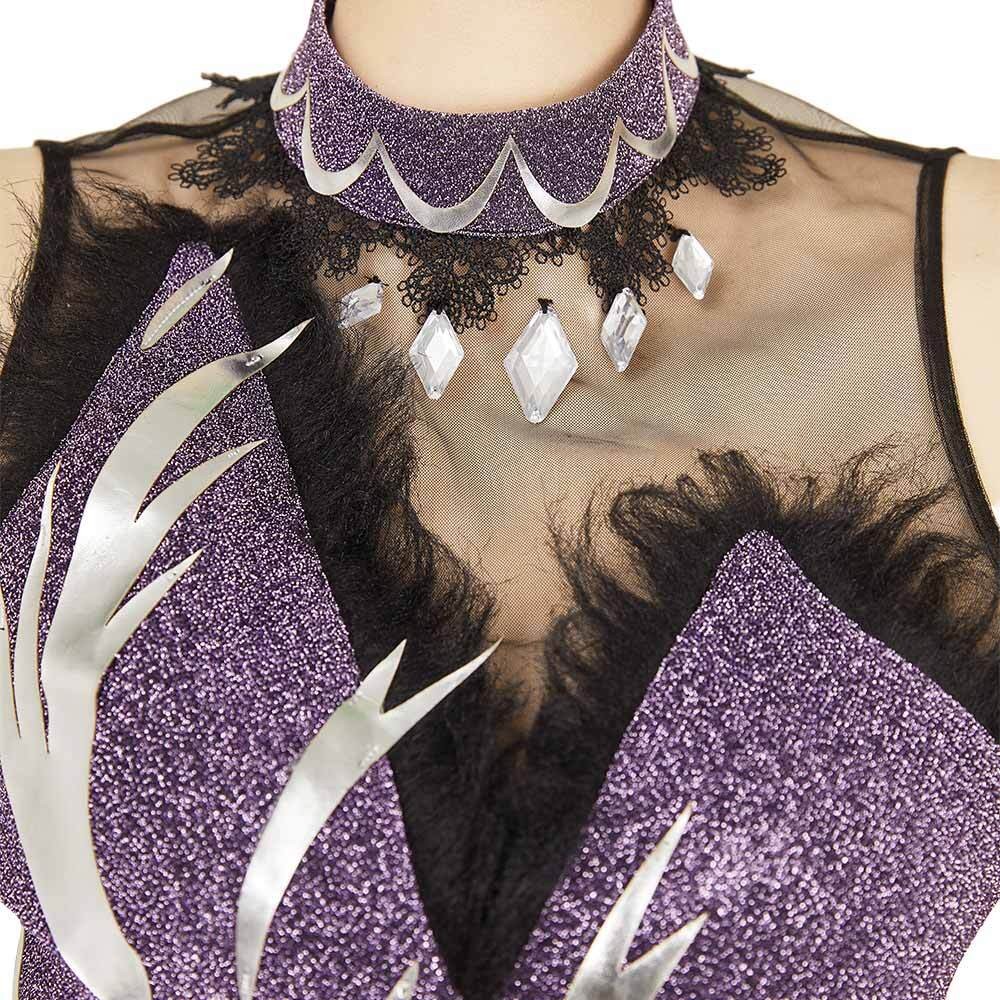 Robe violette de cosplay pour femmes Medalist Hikaru Kamisaki Costume de Halloween Tenue de carnaval