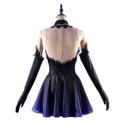 Costume de cosplay pour femmes Medalist Hikaru Kamisaki, noir, tenue pour Halloween et carnaval