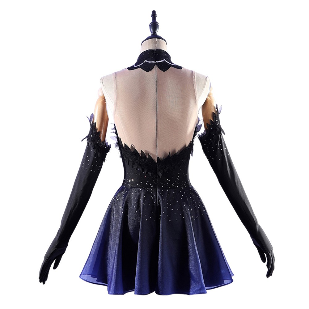 Costume de cosplay pour femmes Medalist Hikaru Kamisaki, noir, tenue pour Halloween et carnaval