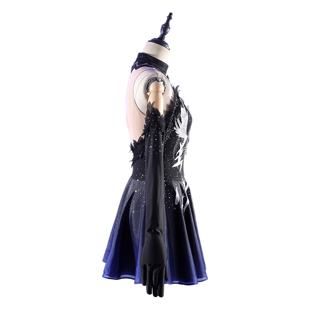 Costume de cosplay pour femmes Medalist Hikaru Kamisaki, noir, tenue pour Halloween et carnaval