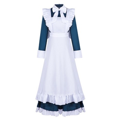 Robe de fête de la jeune fille française Mechanical Marie la robot femme de ménage costume de cosplay Halloween carnaval