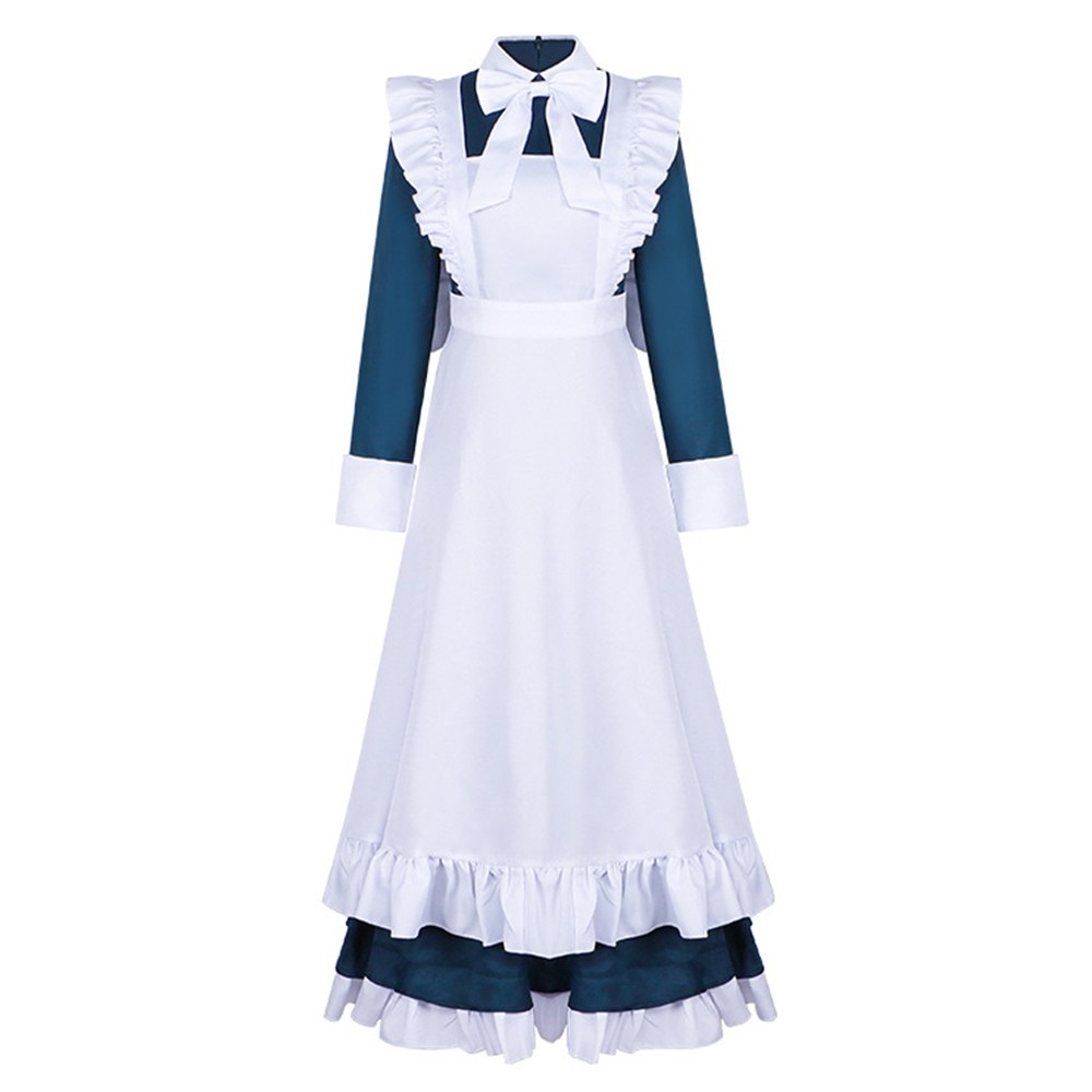 Robe de fête de la jeune fille française Mechanical Marie la robot femme de ménage costume de cosplay Halloween carnaval