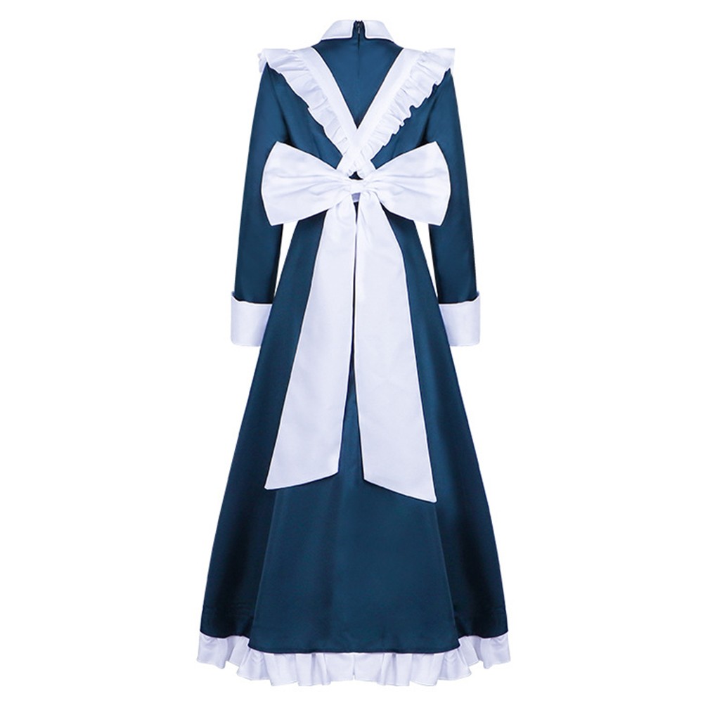 Robe de fête de la jeune fille française Mechanical Marie la robot femme de ménage costume de cosplay Halloween carnaval
