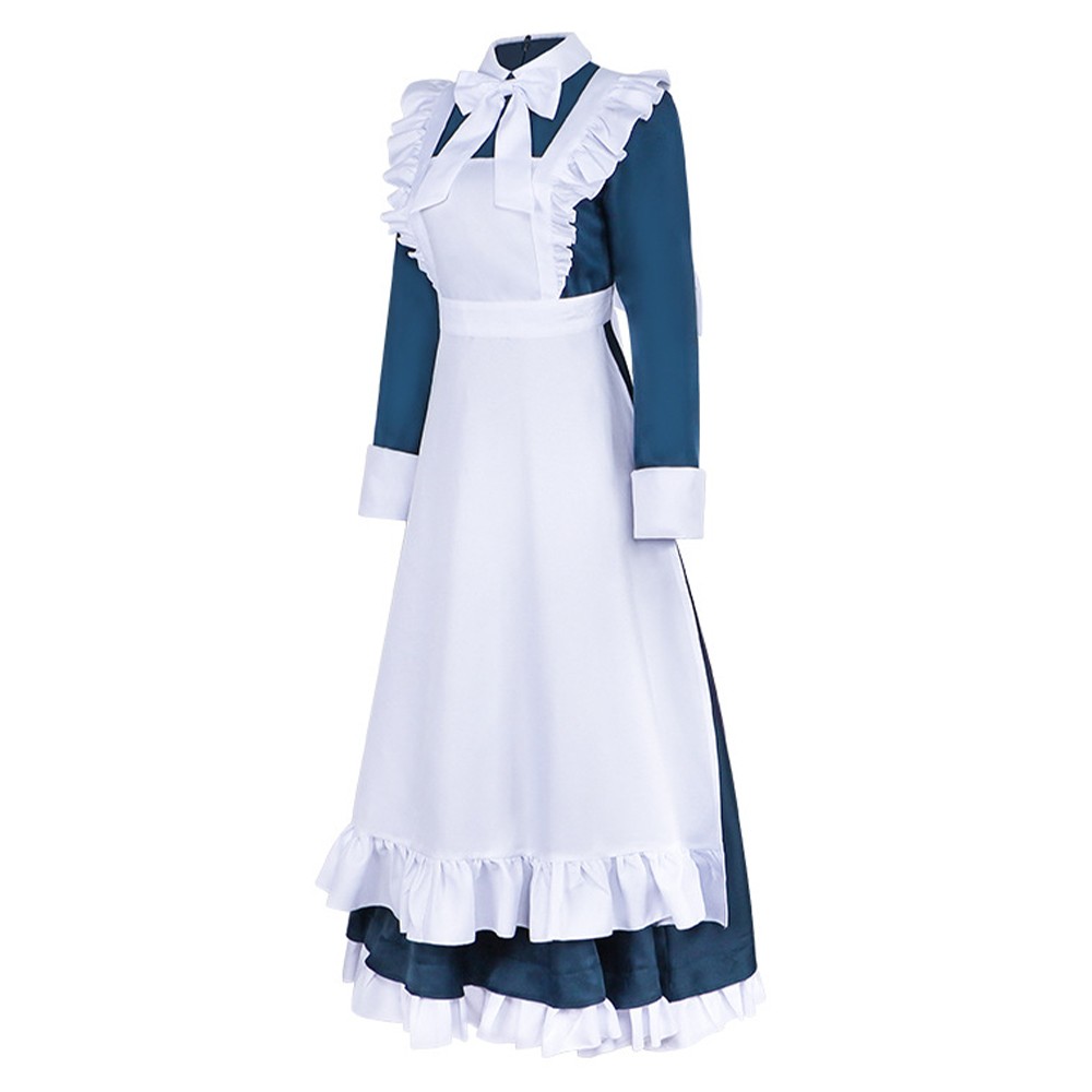 Robe de fête de la jeune fille française Mechanical Marie la robot femme de ménage costume de cosplay Halloween carnaval