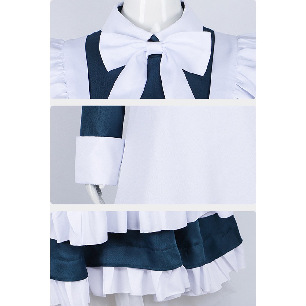 Robe de fête de la jeune fille française Mechanical Marie la robot femme de ménage costume de cosplay Halloween carnaval