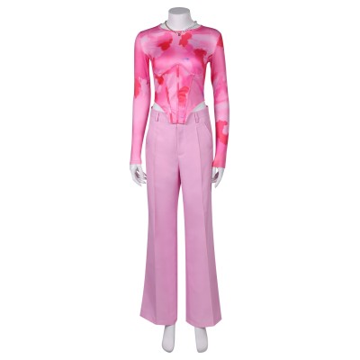 Mean Girls 2024 Regina George Pink Suit Cosplay Costume Halloween Carnival Outfit