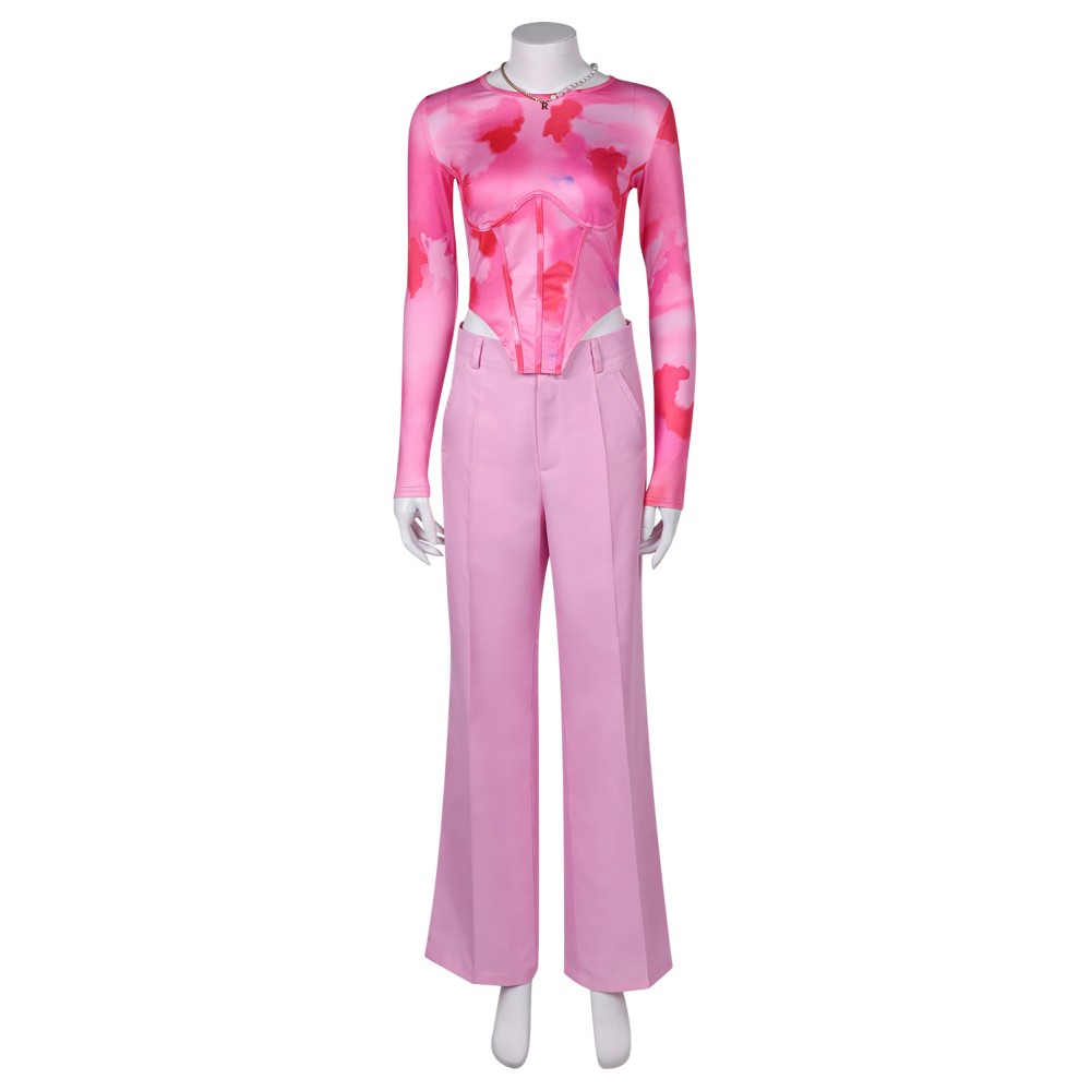 Mean Girls 2024 Regina George Pink Suit Cosplay Costume Halloween Carnival Outfit