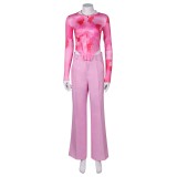 Mean Girls 2024 Regina George Pink Suit Cosplay Costume Halloween Carnival Outfit
