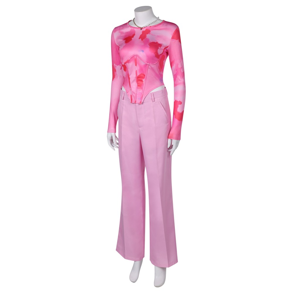 Mean Girls 2024 Regina George Pink Suit Cosplay Costume Halloween Carnival Outfit