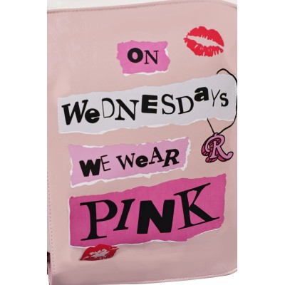 Mean Girls 2024 Burn Book Sac à épaule rose Accessoires Costume Cosplay Halloween Carnaval
