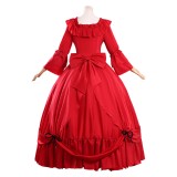 May I Ask for One Final Thing Scarlet El Vandimion Women Red Dress Cosplay Costume Halloween Carnival Outfit