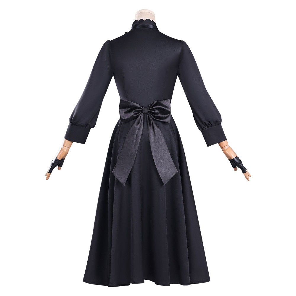 Puis-je demander une dernière chose ? Costume de cosplay pour femmes Scarlet El Vandimion, robe noire, tenue pour Halloween et carnaval.