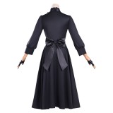 Puis-je demander une dernière chose ? Costume de cosplay pour femmes Scarlet El Vandimion, robe noire, tenue pour Halloween et carnaval.