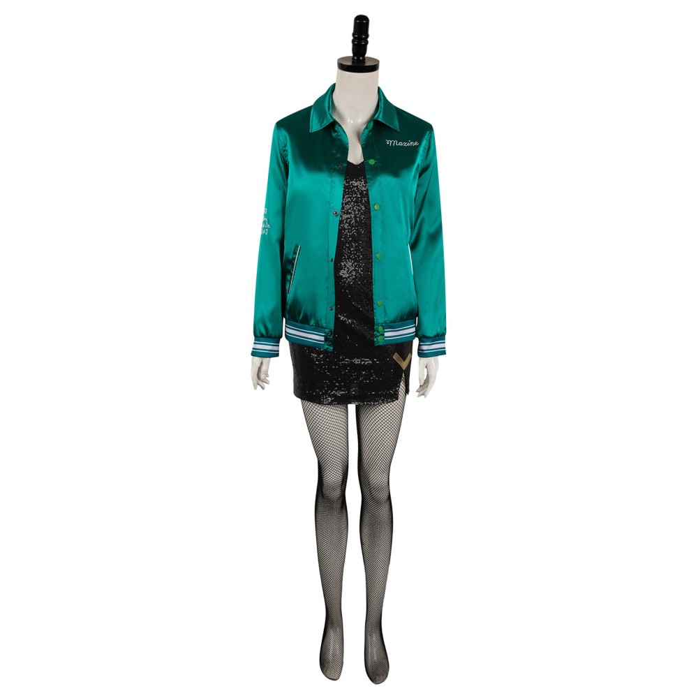 MaXXXine 2024 Maxine Femmes Costume de Cosplay Vert Costume de Carnaval d'Halloween