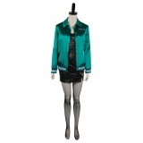 MaXXXine 2024 Maxine Femmes Costume de Cosplay Vert Costume de Carnaval d'Halloween