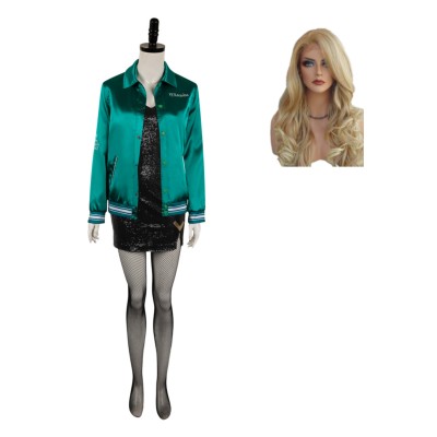 MaXXXine 2024 Maxine Femmes Costume de Cosplay Vert Costume de Carnaval d'Halloween