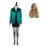 MaXXXine 2024 Maxine Femmes Costume de Cosplay Vert Costume de Carnaval d'Halloween