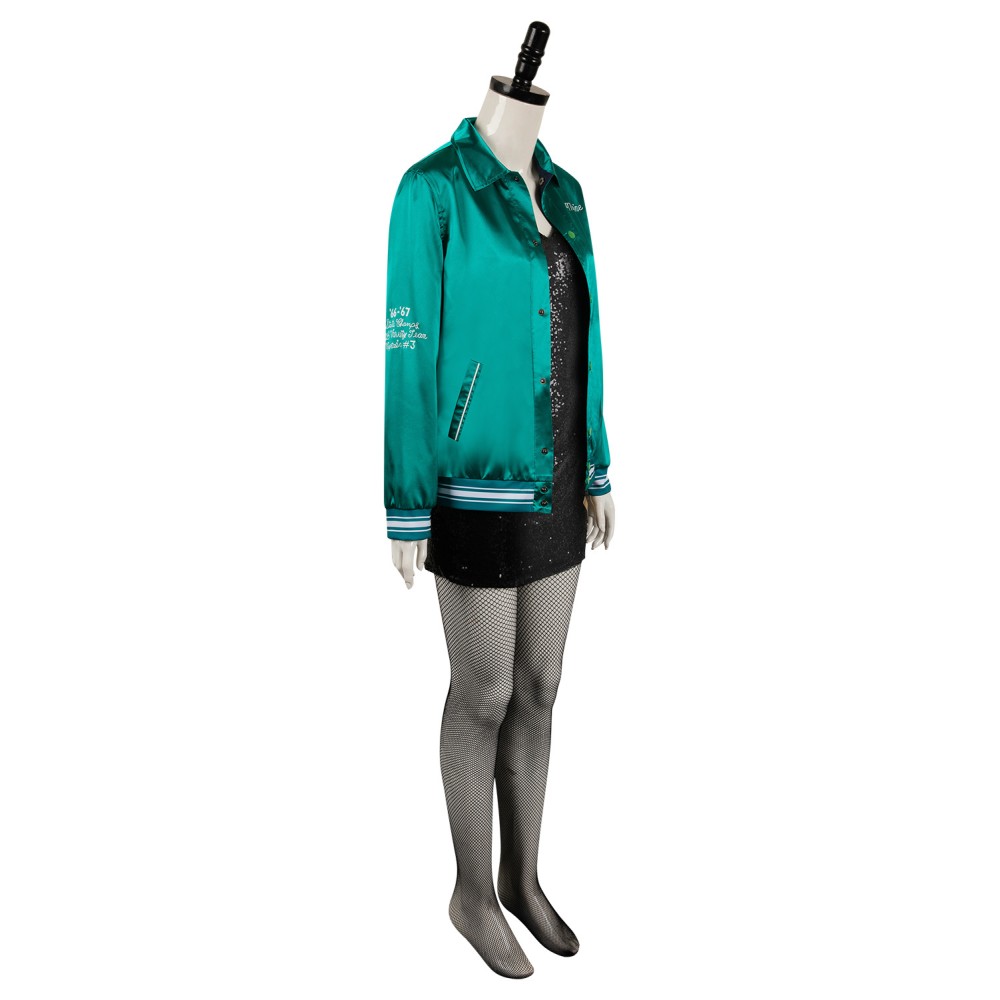 MaXXXine 2024 Maxine Femmes Costume de Cosplay Vert Costume de Carnaval d'Halloween