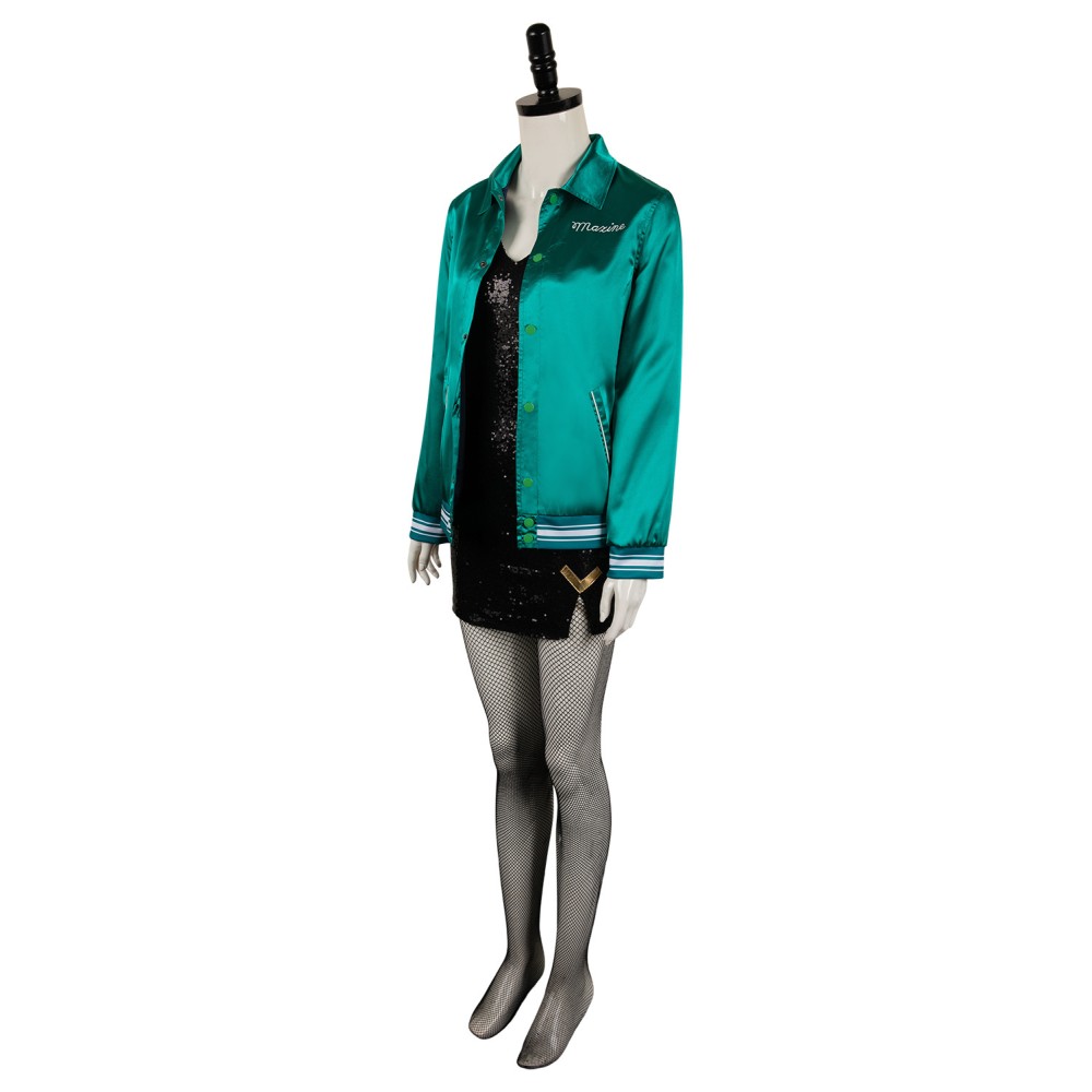 MaXXXine 2024 Maxine Femmes Costume de Cosplay Vert Costume de Carnaval d'Halloween