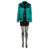 MaXXXine 2024 Maxine Femmes Costume de Cosplay Vert Costume de Carnaval d'Halloween