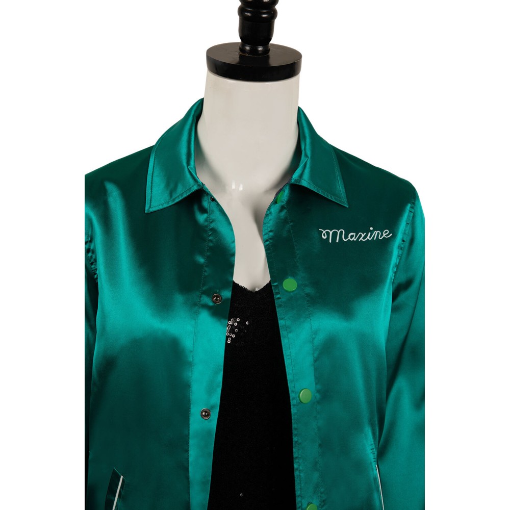 MaXXXine 2024 Maxine Femmes Costume de Cosplay Vert Costume de Carnaval d'Halloween