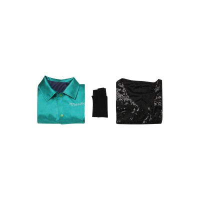 MaXXXine 2024 Maxine Femmes Costume de Cosplay Vert Costume de Carnaval d'Halloween