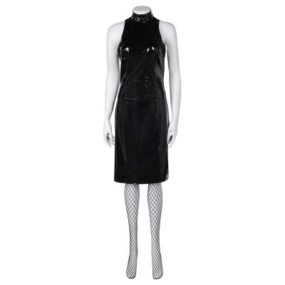 MaXXXine 2024 Maxine Minx Women Leather Dress Suit Cosplay Costume Halloween Carnival Outfit
