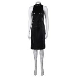 MaXXXine 2024 Maxine Minx Women Leather Dress Suit Cosplay Costume Halloween Carnival Outfit