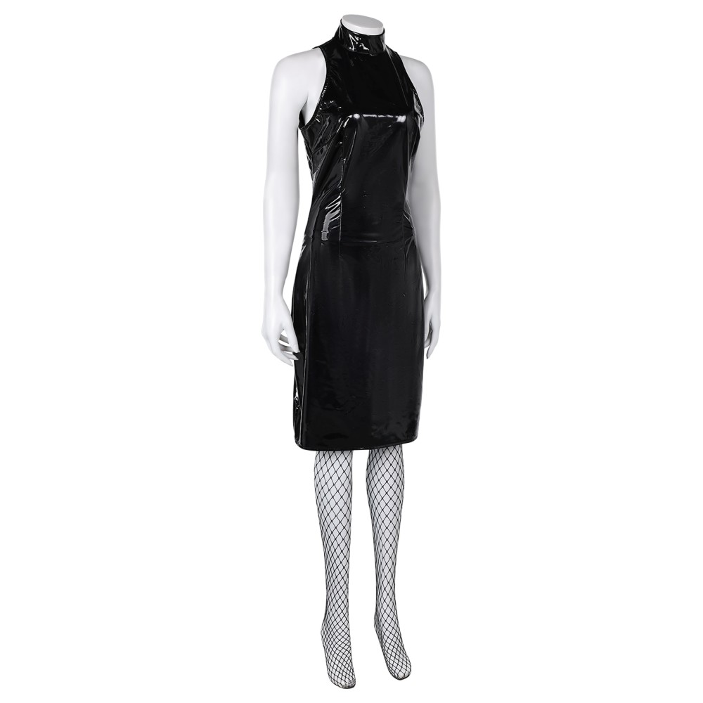 MaXXXine 2024 Maxine Minx Women Leather Dress Suit Cosplay Costume Halloween Carnival Outfit