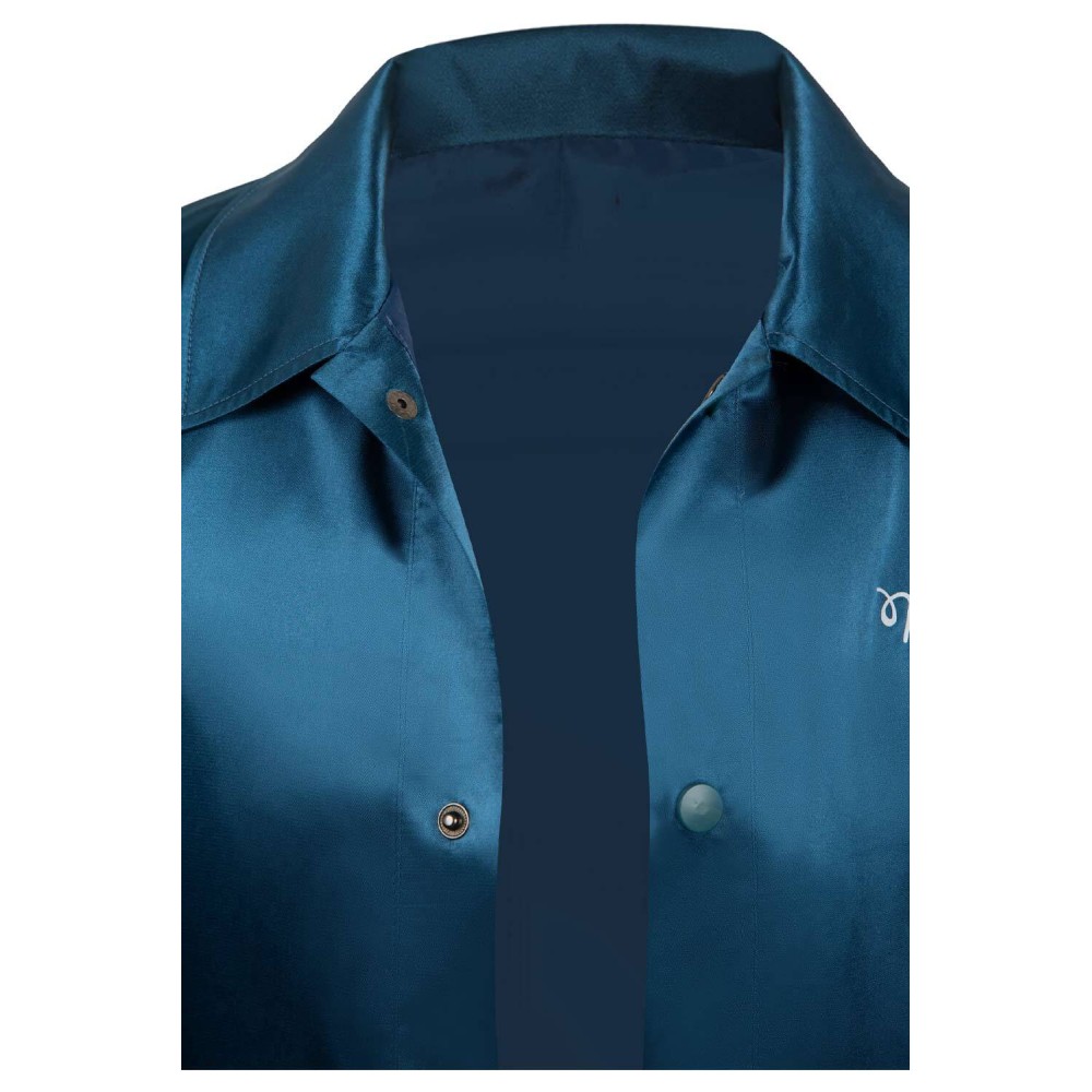 MaXXXine 2024 Costume de Cosplay de Manteau Bleu Maxine Tenue de Carnaval d'Halloween