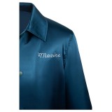MaXXXine 2024 Costume de Cosplay de Manteau Bleu Maxine Tenue de Carnaval d'Halloween