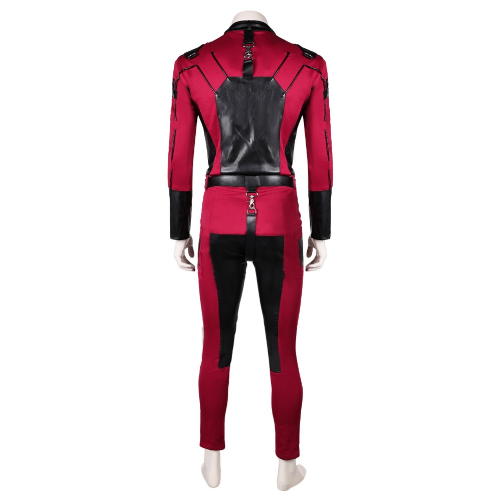 Maximus Aaron Moten Ensemble de Pantalon Rouge avec Ceinture Costume de Cosplay Apocalypse Costume d'Halloween Tenue de Carnaval