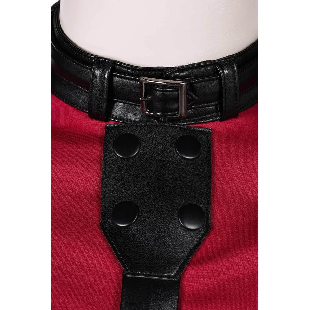Maximus Aaron Moten Ensemble de Pantalon Rouge avec Ceinture Costume de Cosplay Apocalypse Costume d'Halloween Tenue de Carnaval