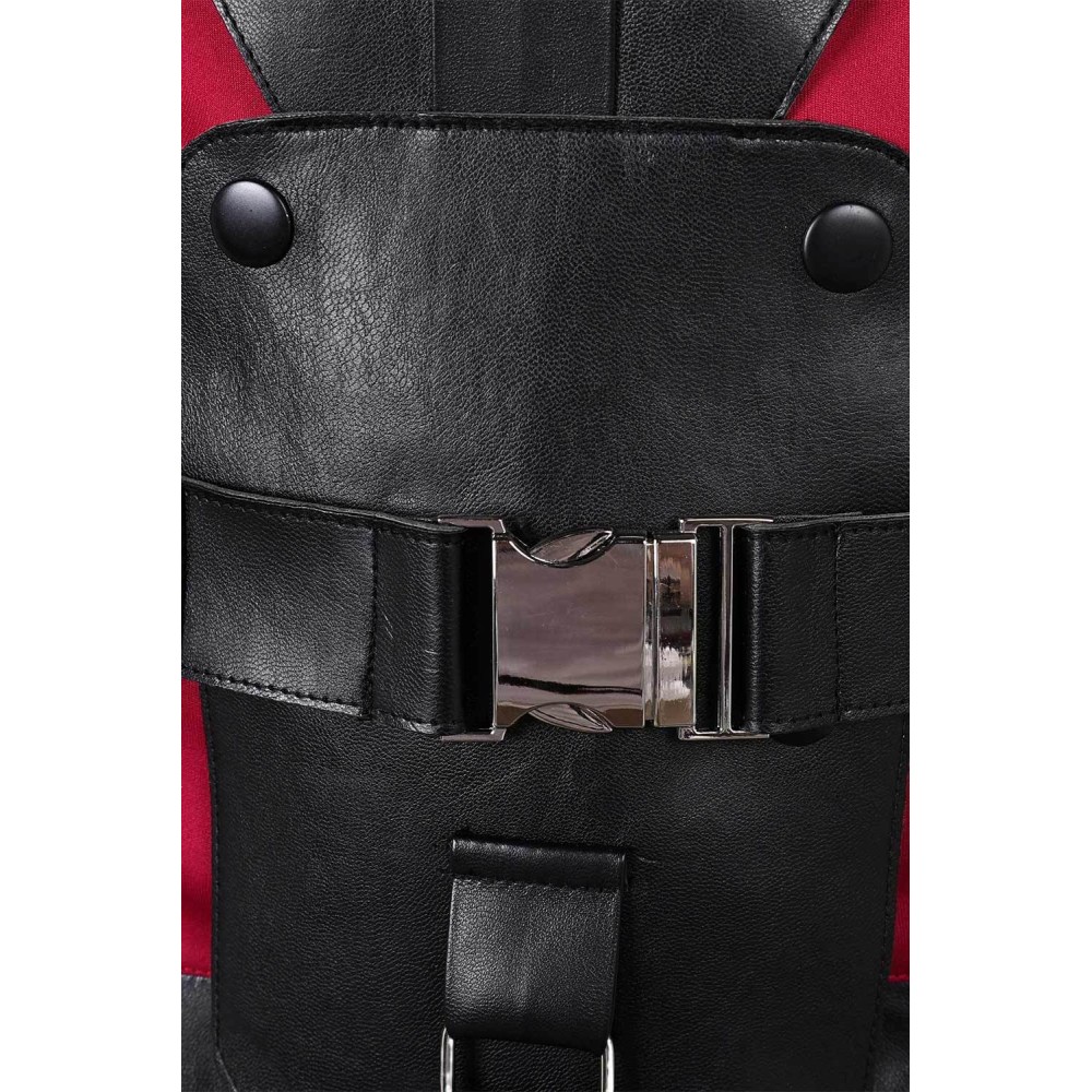 Maximus Aaron Moten Ensemble de Pantalon Rouge avec Ceinture Costume de Cosplay Apocalypse Costume d'Halloween Tenue de Carnaval
