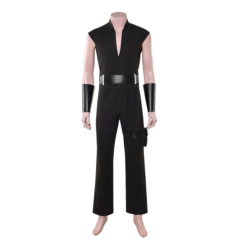 Maul Black Sleeveless Practice Cosplay Costume Halloween Carnival Outfit