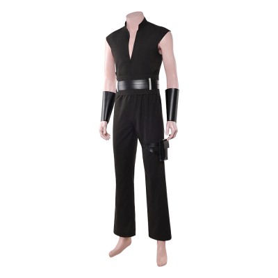 Maul Black Sleeveless Practice Cosplay Costume Halloween Carnival Outfit