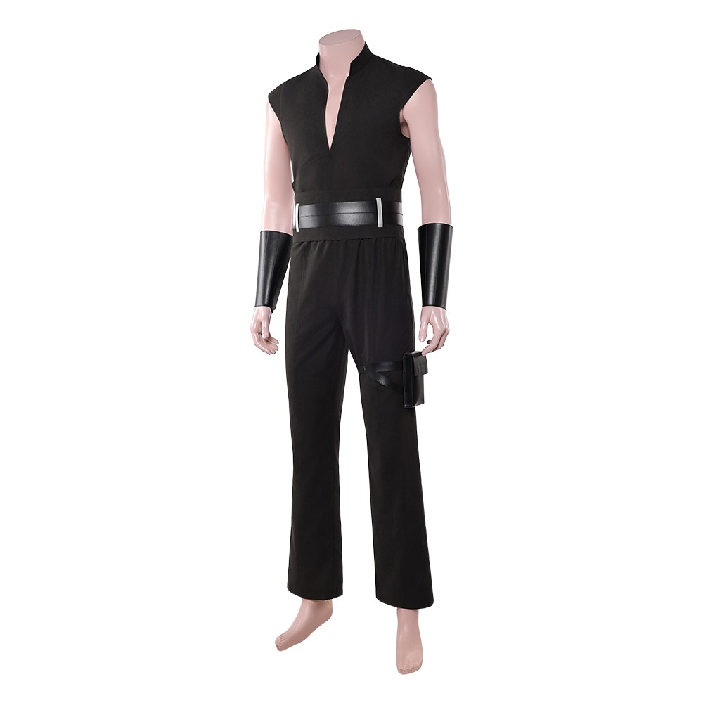 Maul Black Sleeveless Practice Cosplay Costume Halloween Carnival Outfit