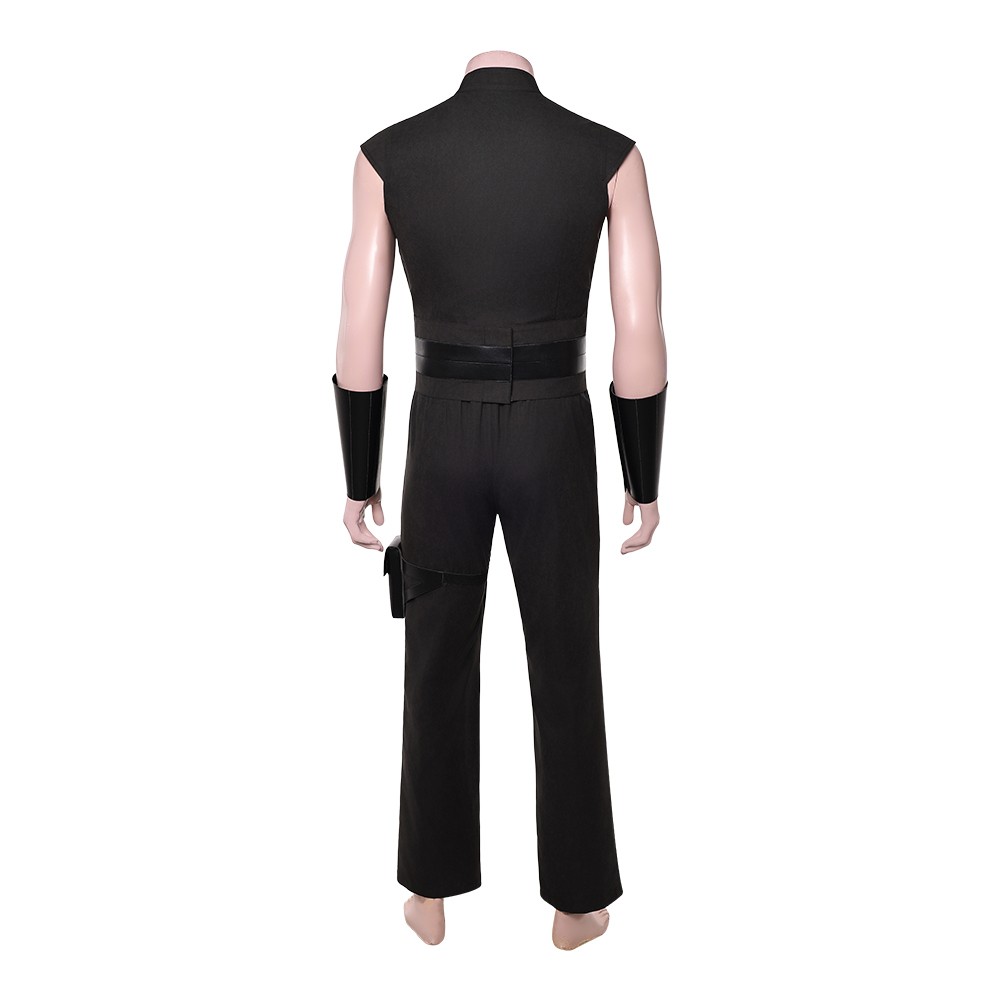 Maul Black Sleeveless Practice Cosplay Costume Halloween Carnival Outfit