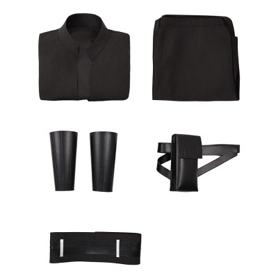 Maul Black Sleeveless Practice Cosplay Costume Halloween Carnival Outfit