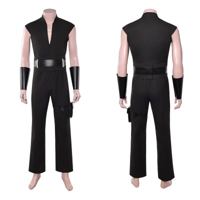 Maul Black Sleeveless Practice Cosplay Costume Halloween Carnival Outfit